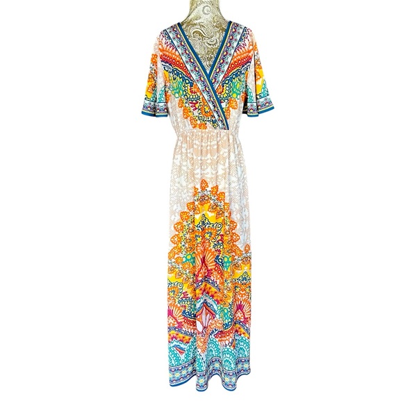 Flying Tomato Dresses & Skirts - Bohemian Multicolor Maxi Summer Dress Festival Hippie Cottage Size Medium